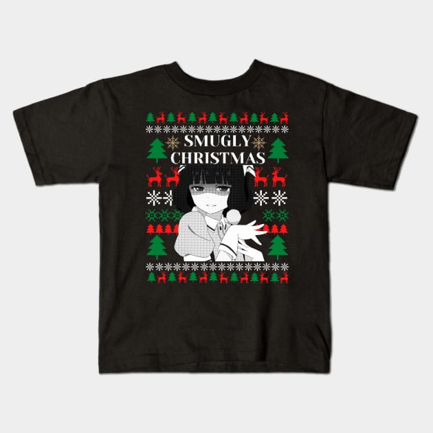 Smugly Christmas sweater Kids T-Shirt by Shirt Vibin